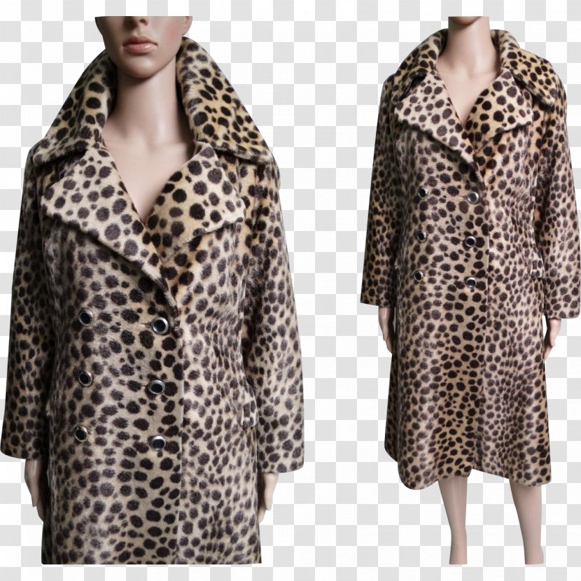 Overcoat Robe Fake Fur Clothing - Jacket Transparent PNG