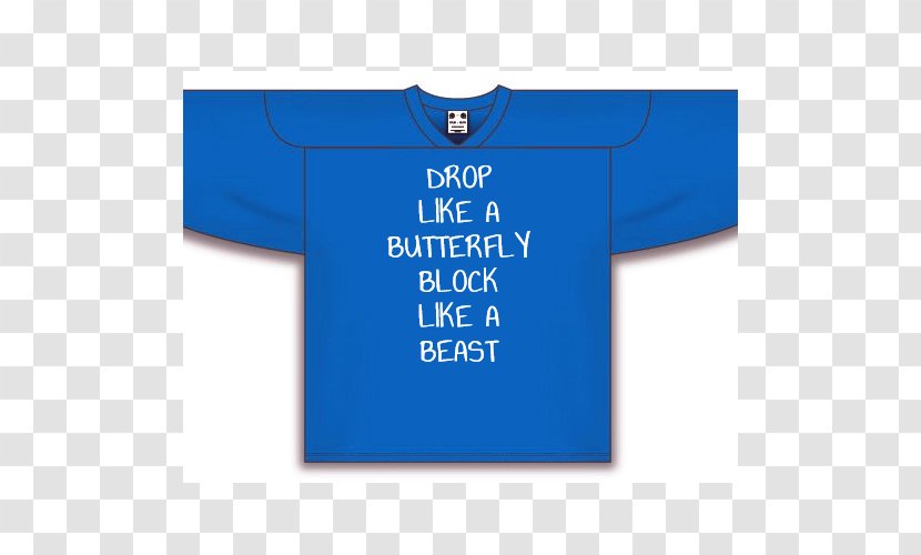 T-shirt Font Sleeve Logo Product - Blue Transparent PNG
