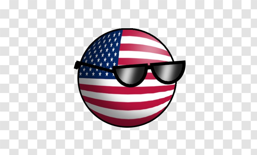 United States Goggles Sunglasses Politics Polandball - Smile - Russia Vector Transparent PNG