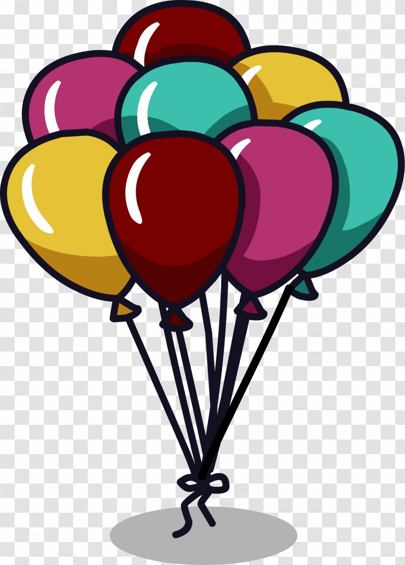 Birthday Balloons Image Club Penguin Clip Art - Party Supply - Balloon Clipart Color Transparent PNG