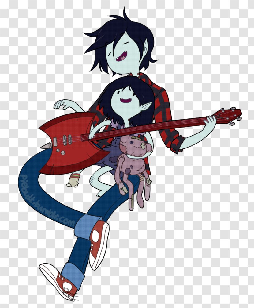 Marceline The Vampire Queen Marshall Lee Bad Little Boy Adventure - Silhouette - Peppermint Butler Transparent PNG