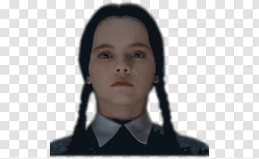 Wednesday Addams The Family Charles Sticker Telegram - Neck Transparent PNG
