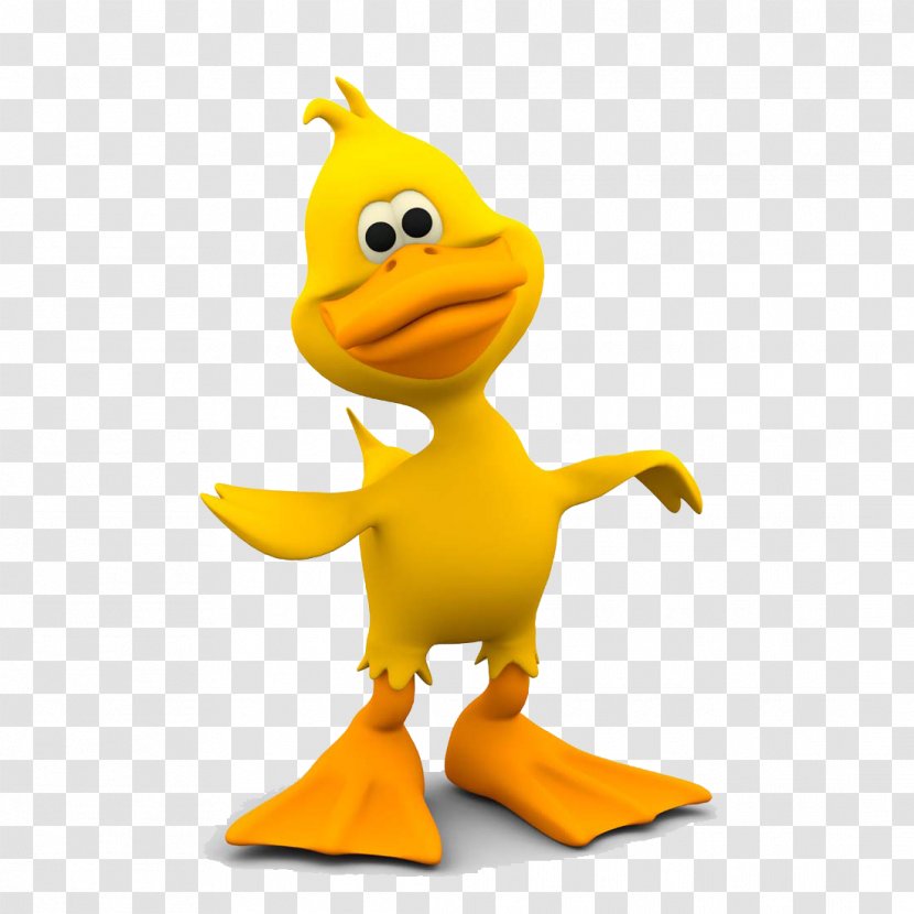 Rubber Duck Cartoon Illustration - Waterfowl Transparent PNG