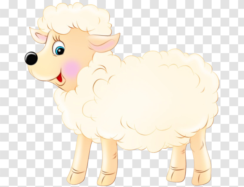 Cartoon Sheep Sheep Animal Figure Livestock Transparent PNG