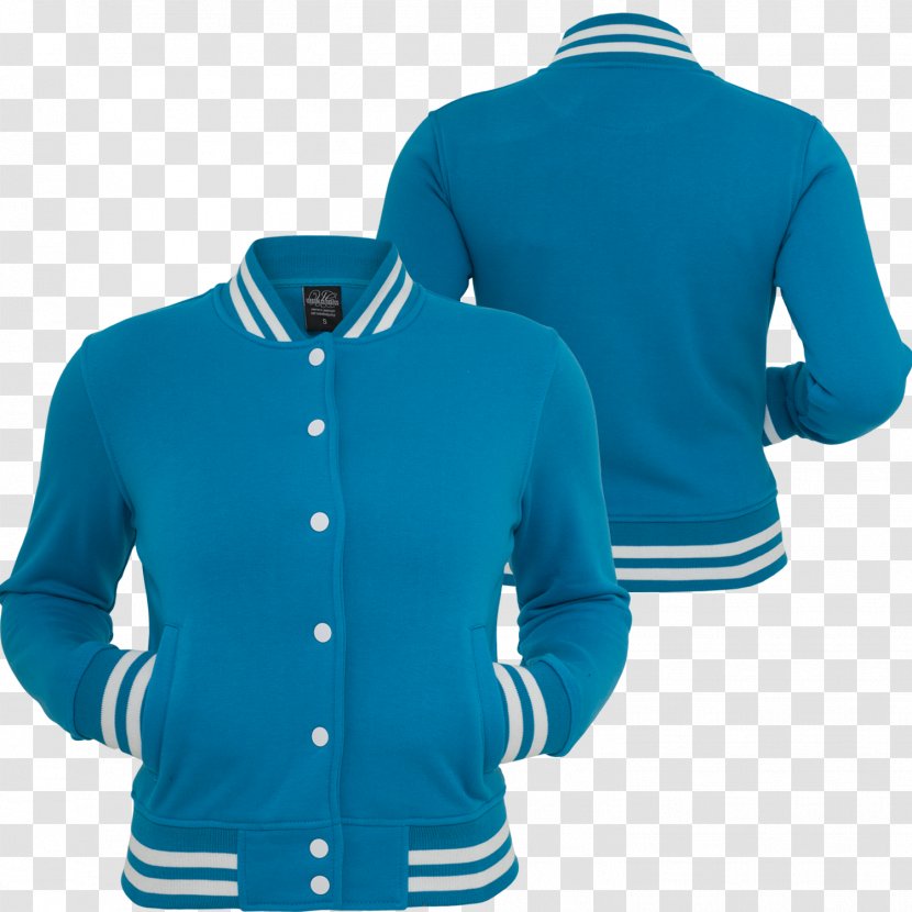 Hoodie T-shirt Jacket Sweatjacke Letterman - Sports Uniform - Urban Women Transparent PNG