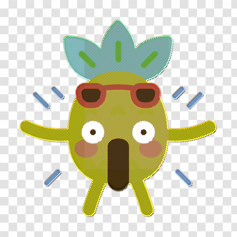 Pineapple Character Icon Surprised Icon Actions Icon Transparent PNG