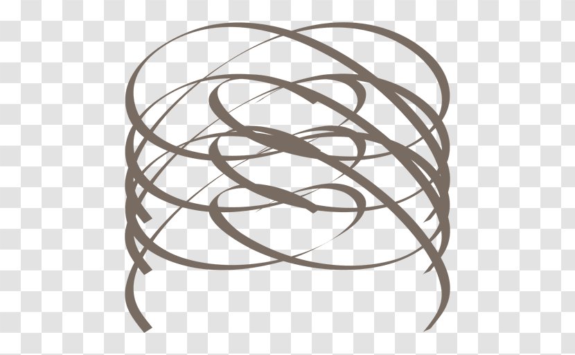 Line Spiral Angle - Black And White Transparent PNG