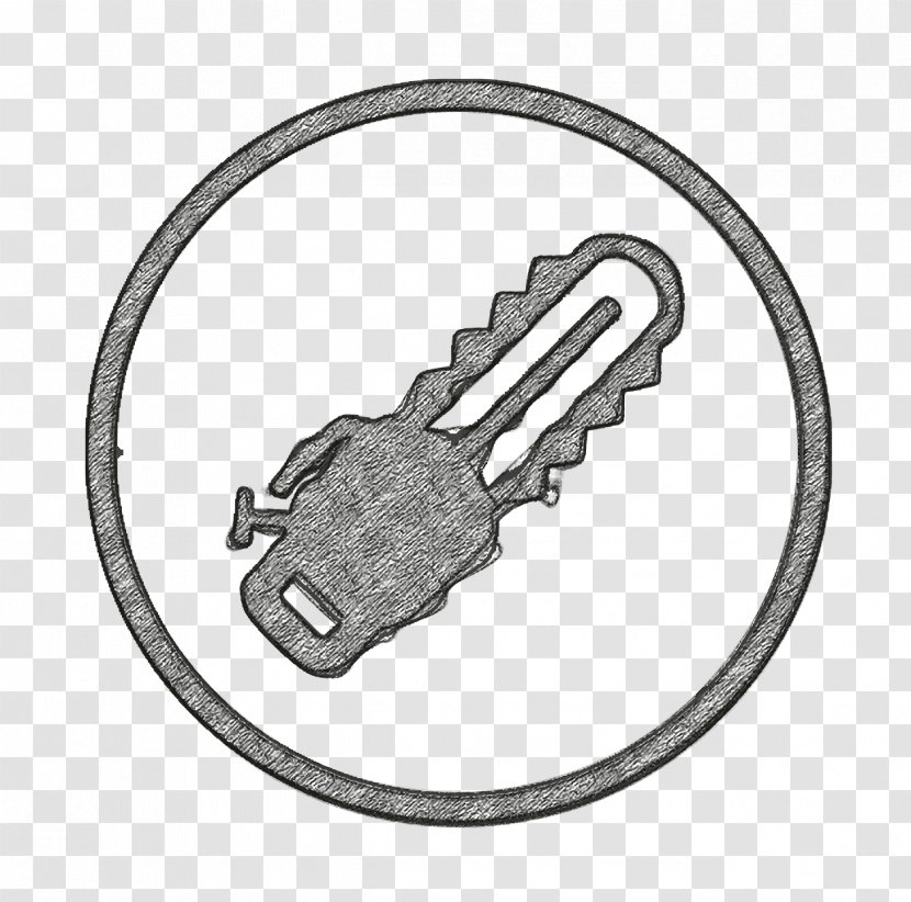 Building Icon Chainsaw Construction - Diy - Padlock Pipe Wrench Transparent PNG