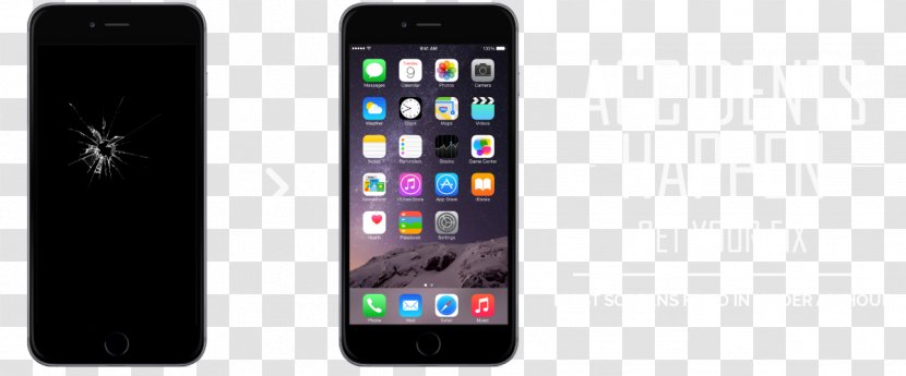 Smartphone Feature Phone IPhone 4S 6 Plus 6s - Iphone 7 - Broken Screen Transparent PNG