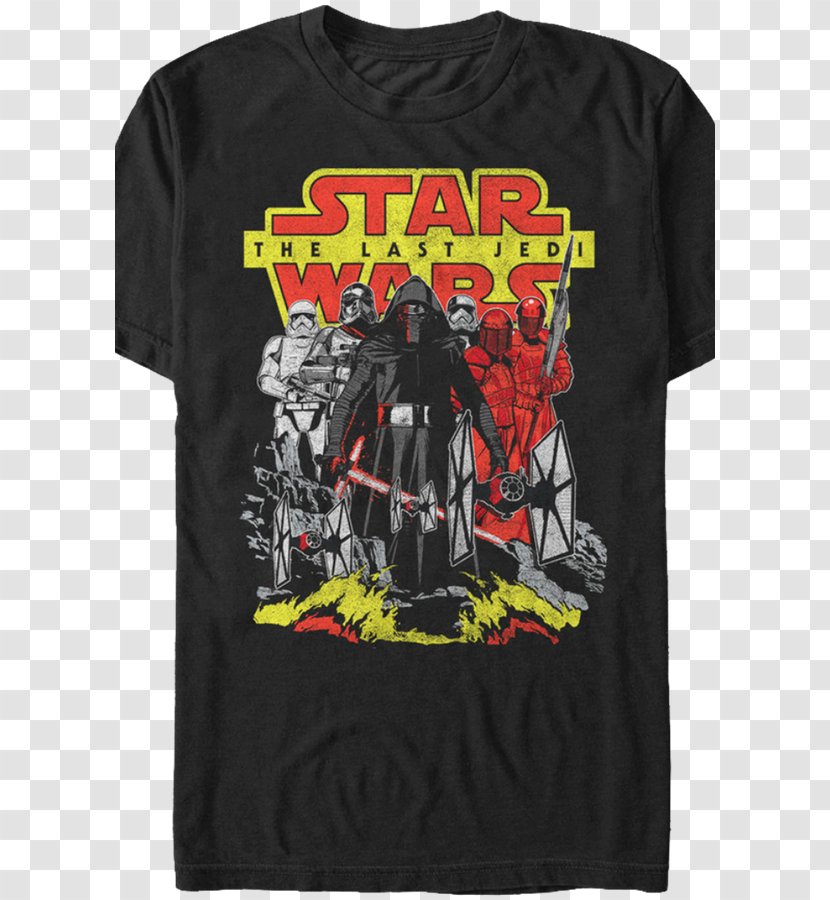 T-shirt Kylo Ren Hoodie Sleeve - Brand - Star Wars T Shirt Transparent PNG