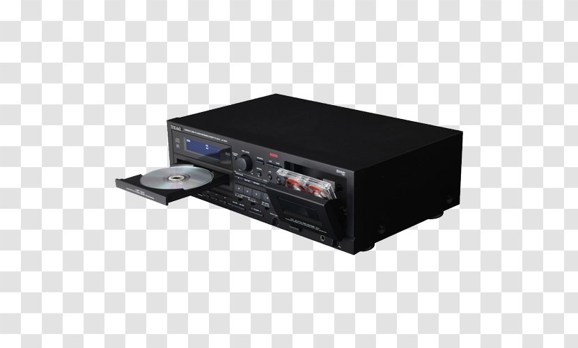 Compact Cassette Disc Deck TEAC Corporation CD Player - Phonograph Record - USB Transparent PNG