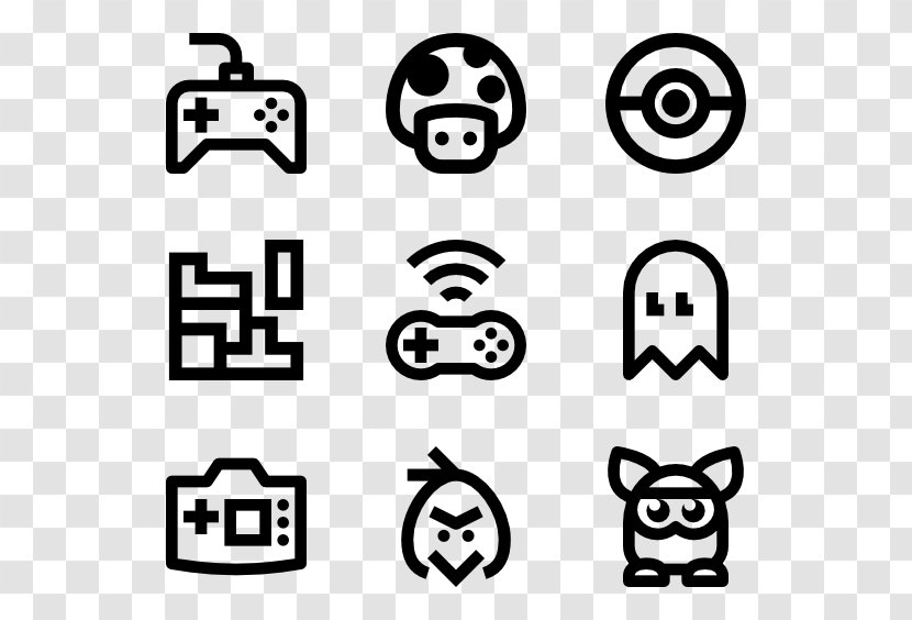 Video Game Controllers - Monochrome Transparent PNG