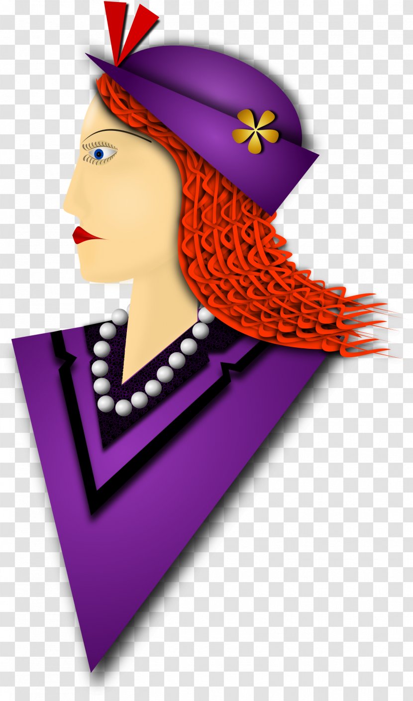 Clip Art - Lady With Hat Transparent PNG