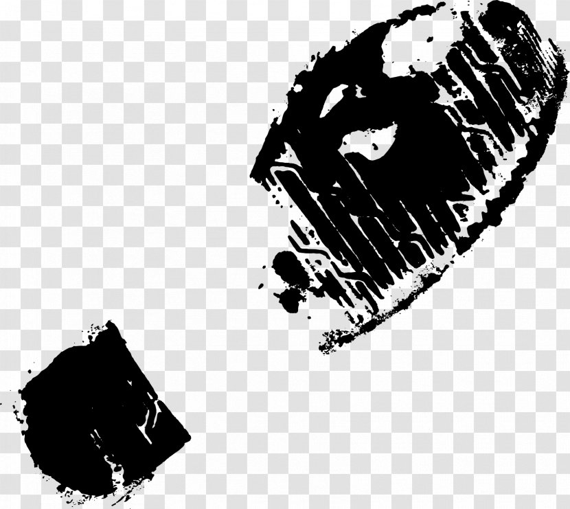 Footprint Shoe - Monochrome - Footprints Transparent PNG