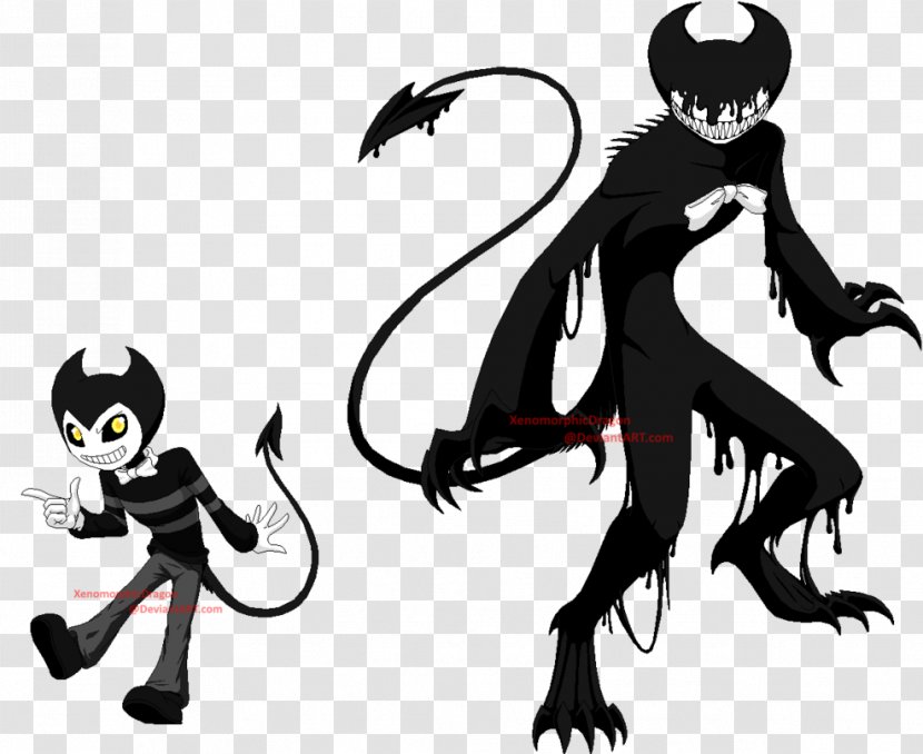 Demon Bendy And The Ink Machine Digital Art Drawing Transparent PNG