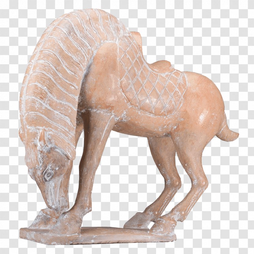 Horse Sculpture Figurine - Carving - Hand Painted Transparent PNG