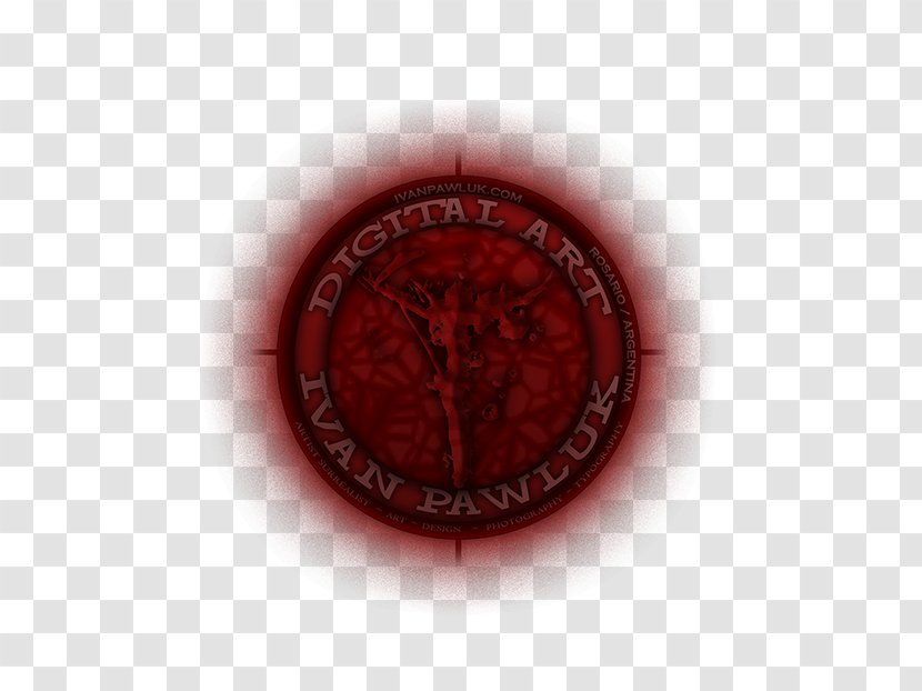 Maroon Badge Circle Font Transparent PNG