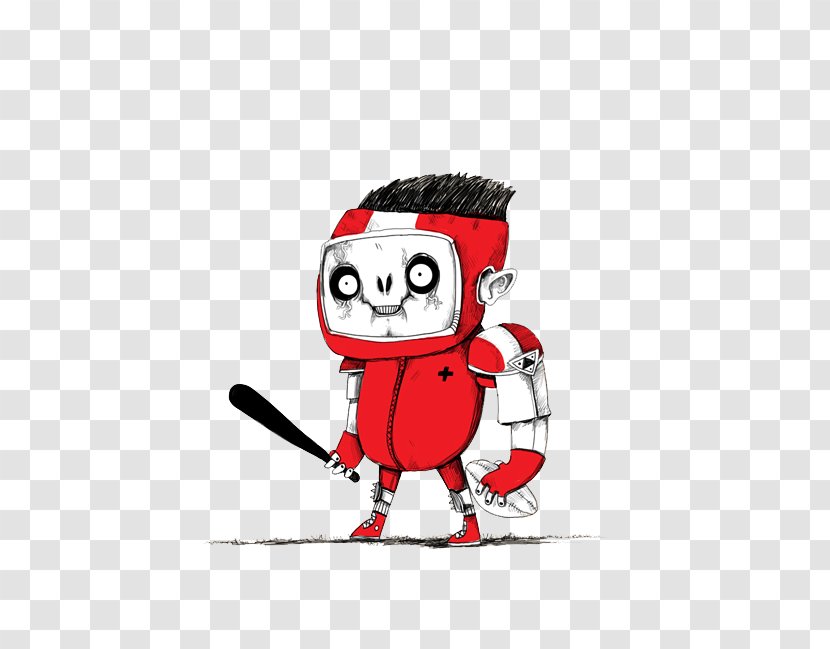 Baseball Player Illustration - Google Images - Simple Red Transparent PNG