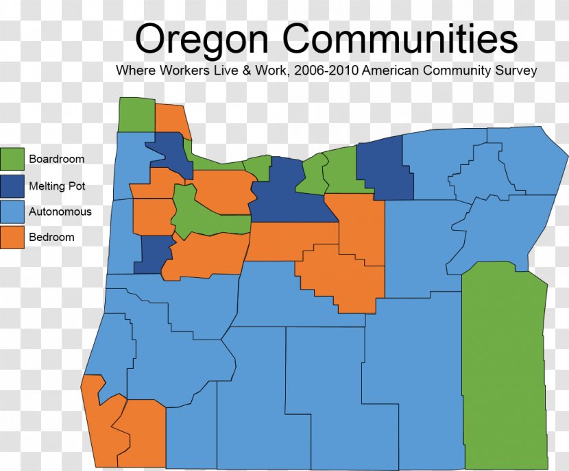 Oregon Mapa Polityczna Physische Karte County - Map Transparent PNG