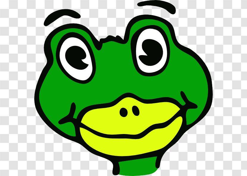 Green Facial Expression Clip Art Cartoon Head - Smile - Happy Eye Transparent PNG