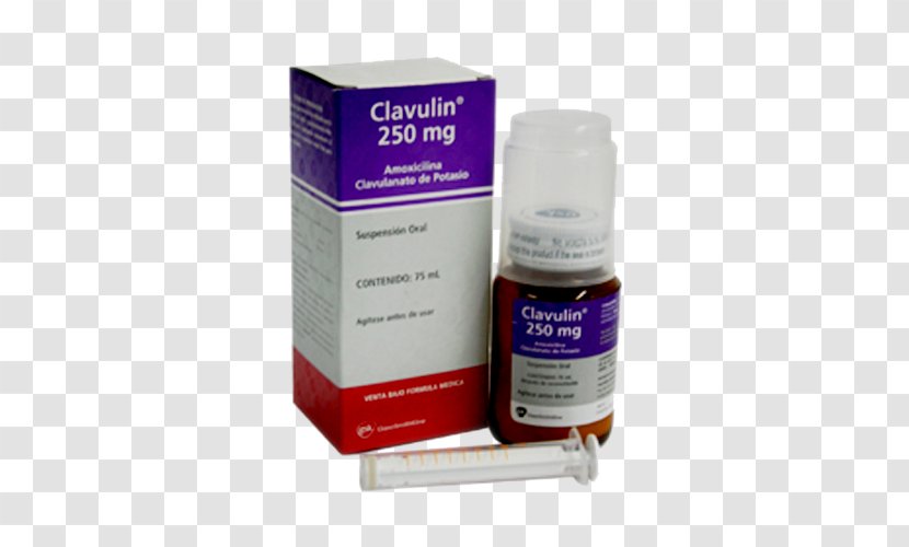Amoxicillin/clavulanic Acid Pharmaceutical Drug Suspension - Medication Package Insert - Medicamentos Transparent PNG