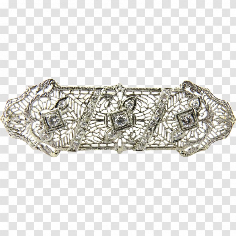 Silver Jewellery Gold Brooch Art Deco Transparent PNG