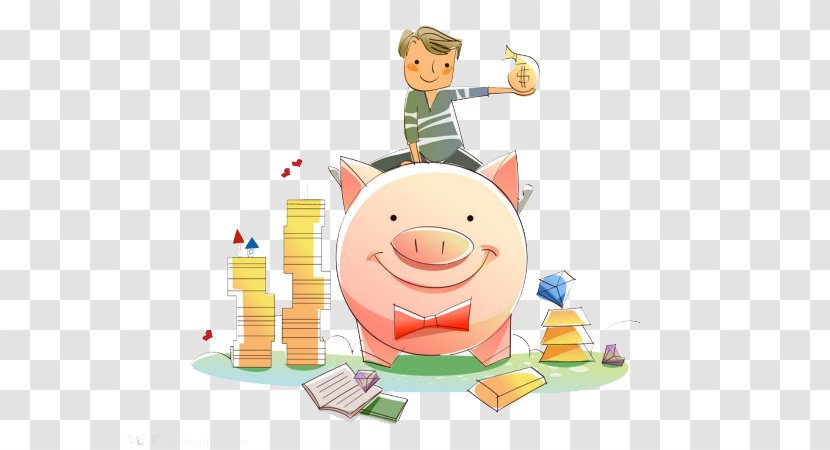 Personal Finance Money Investment Piggy Bank U6708u5149u65cf - Pig Transparent PNG