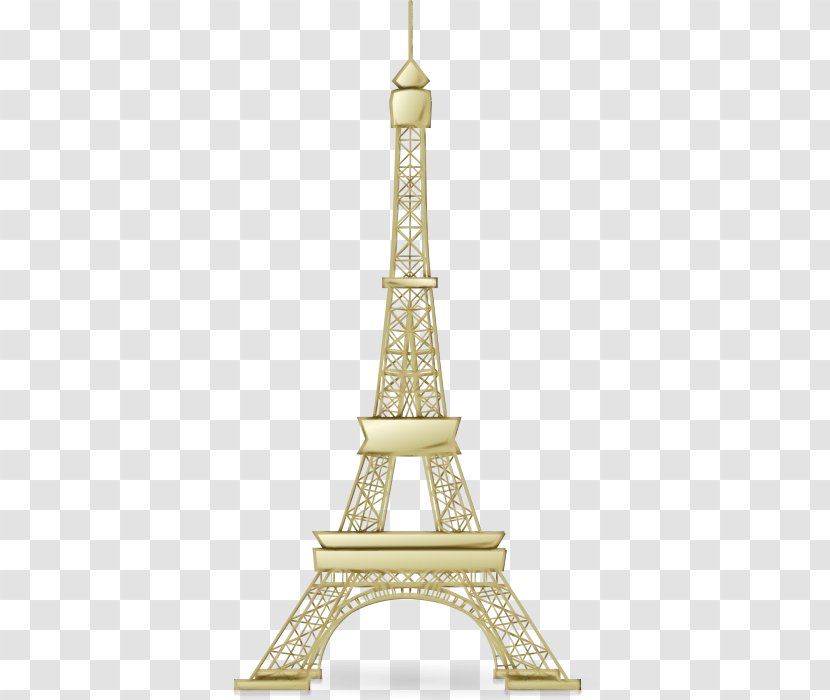 Eiffel Tower Drawing - Silhouette - Monument Brass Transparent PNG