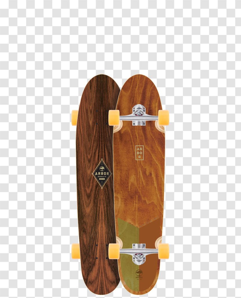 Skateboarding Arbor Axis Walnut Longboard Complete Cruiser Bug Premium - Skateboard Transparent PNG