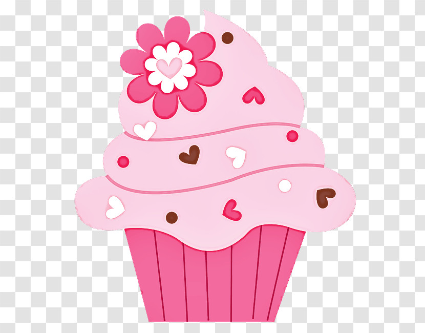 Pink Baking Cup Cupcake Dessert Food Transparent PNG