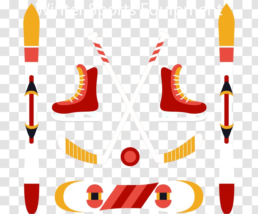 Skiing Clip Art - Red And White In Winter Ski Gear Transparent PNG