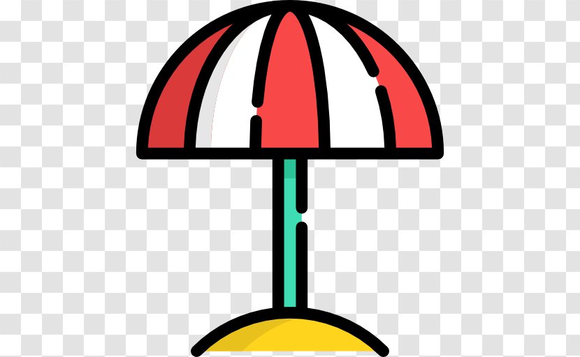 Clip Art - Yellow - Beach Umbrella Transparent PNG