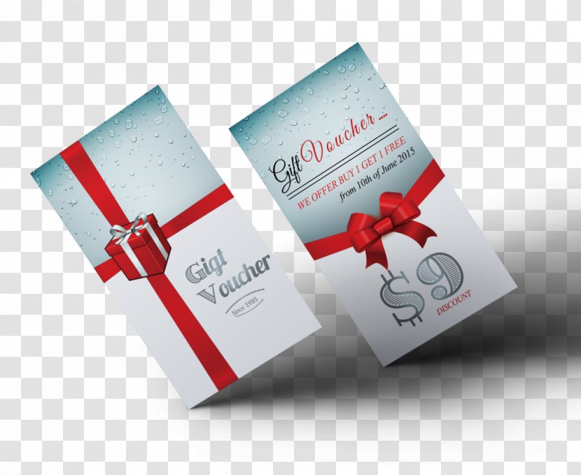Gift Card Voucher Brand - Business Corporate Identity Items Transparent PNG