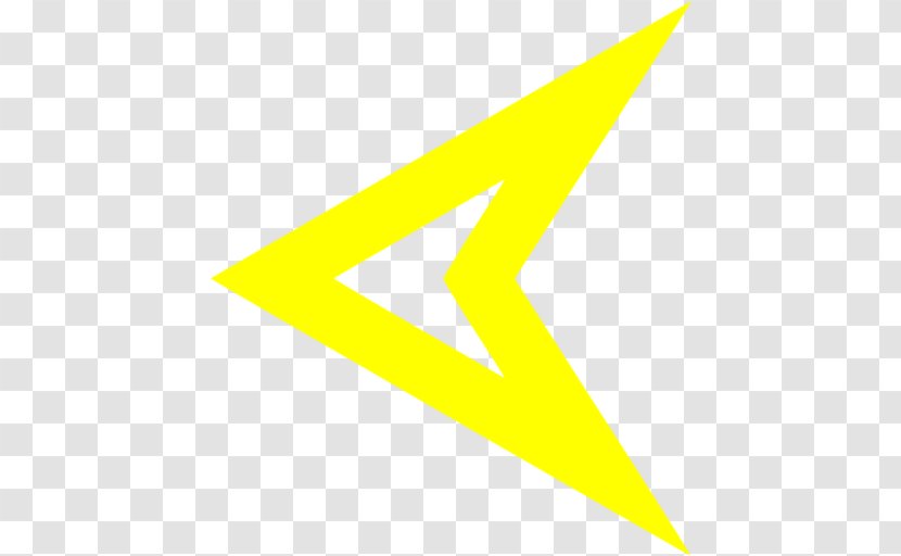 Triangle Area Logo - Symbol - Yellow Arrow Label Transparent PNG