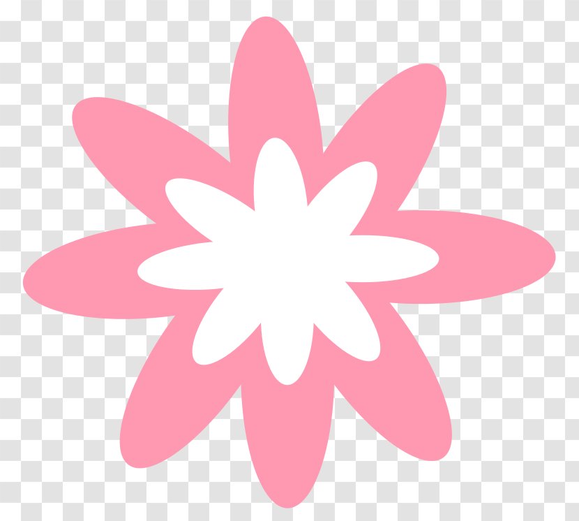 Pink Flowers Clip Art - Blue - Flower Designs Pictures Transparent PNG