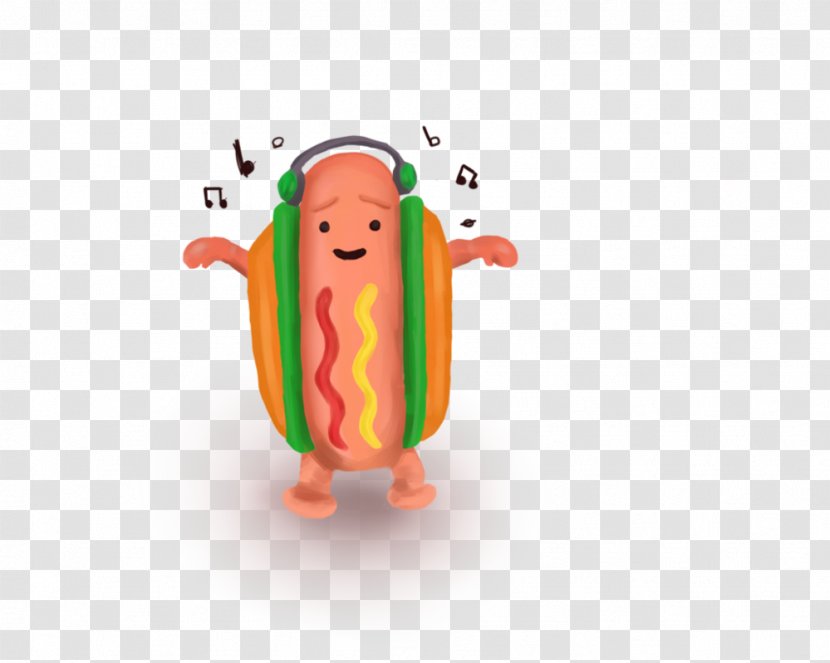 Cartoon Finger Character - Hand - Hotdog Transparent PNG