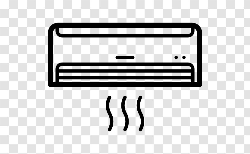 Air Conditioning Clip Art - Rectangle - Black And White Transparent PNG