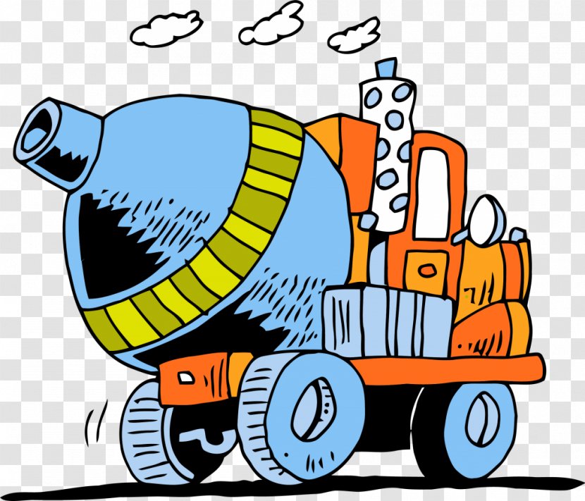 Clip Art Cement Mixers Ready-mix Concrete - Vehicle - Truck Transparent PNG