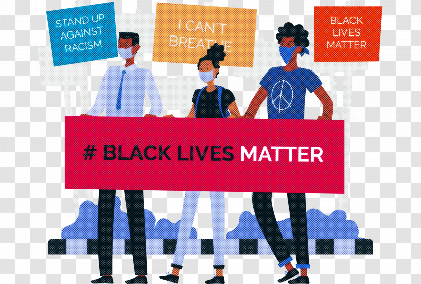 Black Lives Matter STOP RACISM Transparent PNG