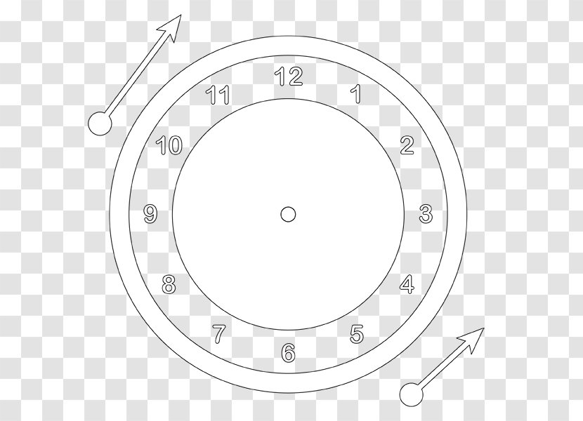 Circle White Point Angle - Line Art Transparent PNG