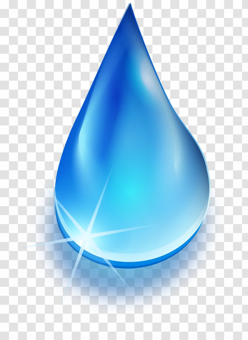 Blue Water Drop Light - World Wide Web - Small Fresh Drops Transparent PNG