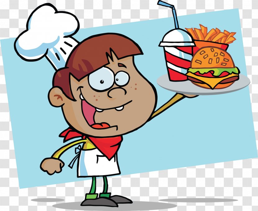 Hamburger Cheeseburger French Fries Fast Food Hot Dog - Burger King - Waiter Transparent PNG