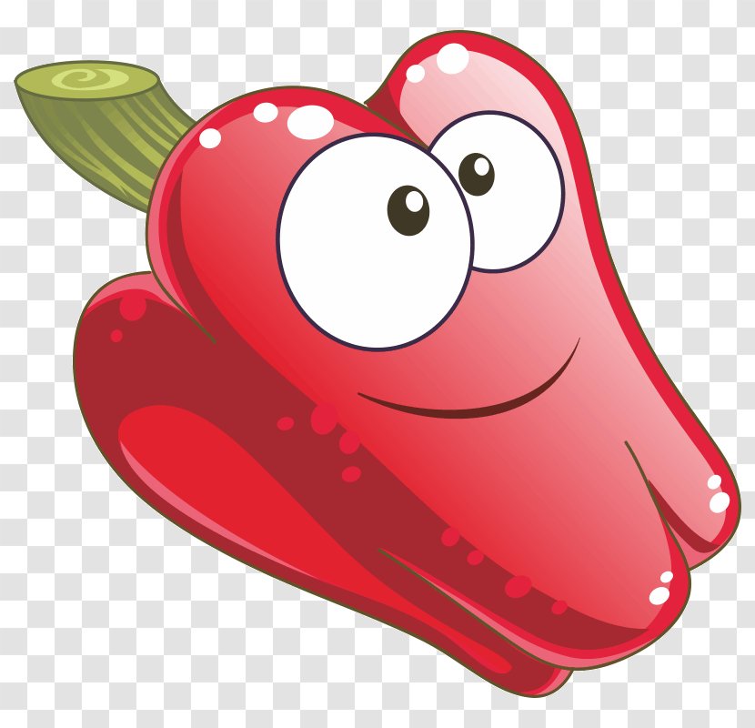 Strawberry Capsicum Bell Pepper Biber Vegetable - Frame Transparent PNG