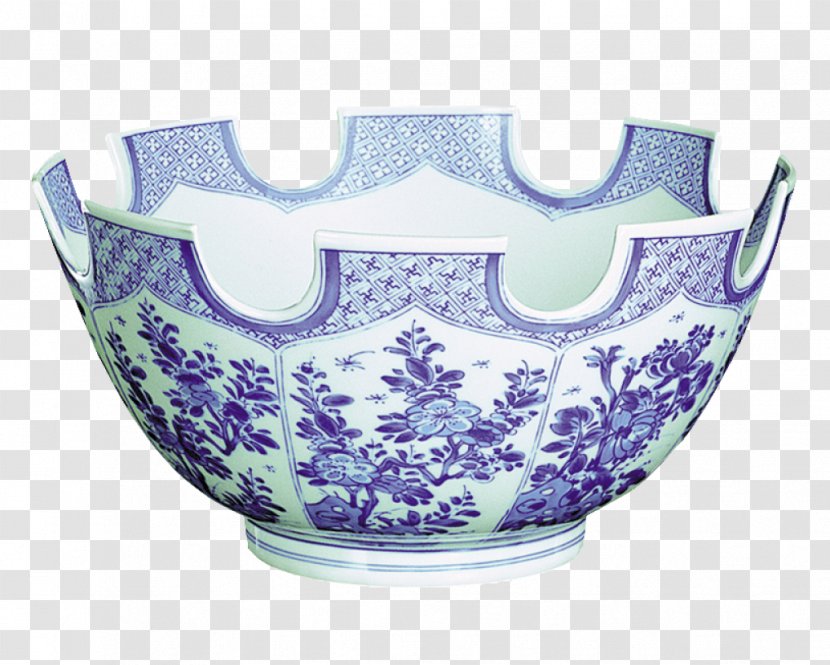 Blue And White Pottery Tableware Bowl Mottahedeh & Company - Dinnerware Set - Table Transparent PNG