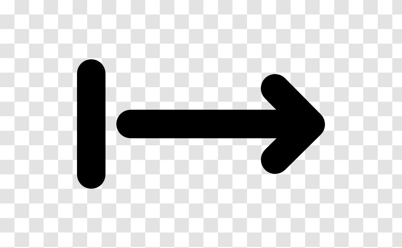 Right Arrow - Hand - Black And White Transparent PNG