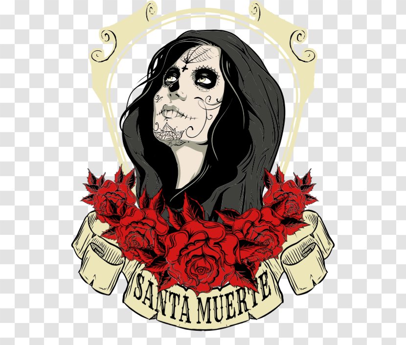 Death Santa Muerte Clip Art Illustration Image - Sticker Transparent PNG