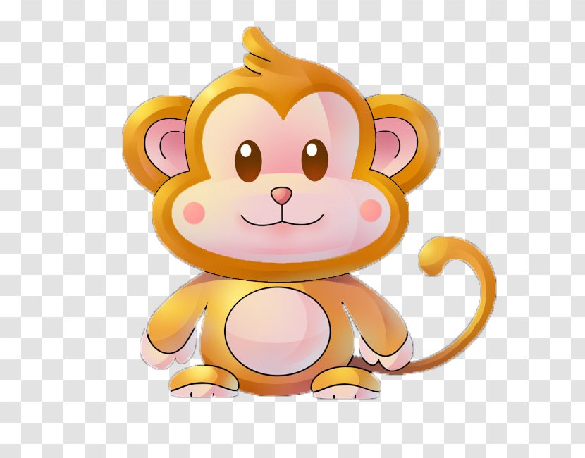 Monkey Ape Clip Art - Animated Cartoon - Cute Transparent PNG