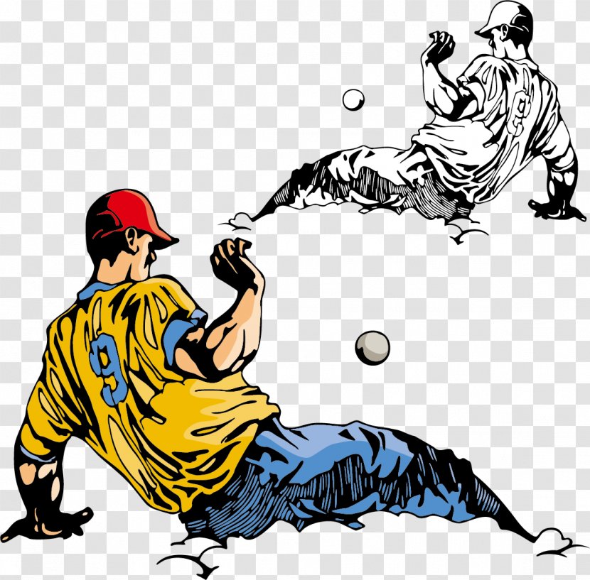 Baseball Sport Athlete - Volleyball - Comic Style Vector Material Transparent PNG