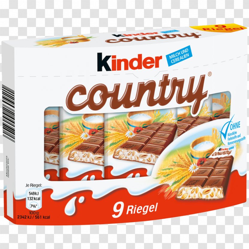 Chocolate Bar Kinder Bueno Milk Cereali - Vegetarian Food Transparent PNG