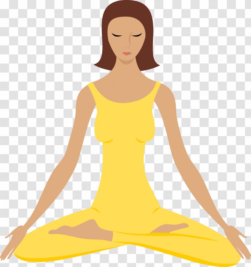 Meditation Yoga Meditative Postures Clip Art - Watercolor - Meditating Cliparts Transparent PNG